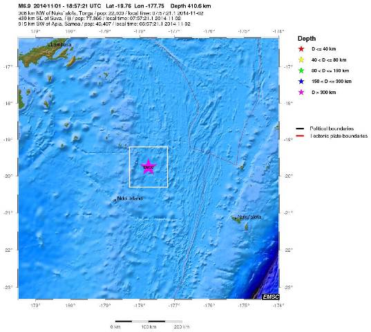 Σεισμός 6,9 ρίχτερ στα νήσια Φίτζι