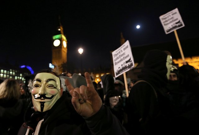 Νύχτα «V for Vendetta» στο Λονδίνο