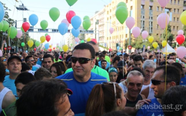 Στον Μαραθώνιο έτρεξε και ο Βασίλης Κικίλιας