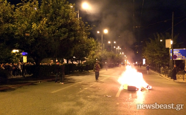 Ένταση στη Β. Σοφίας στην πορεία για το Πολυτεχνείο