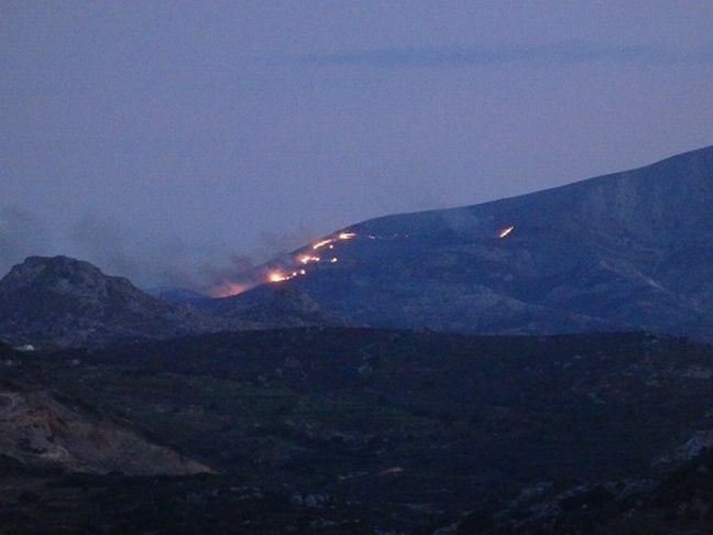 Μεγάλη φωτιά σε εξέλιξη στη Νάξο