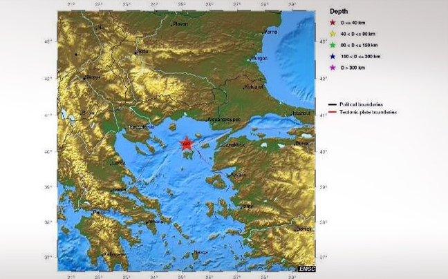 Σεισμός 4,5 ρίχτερ ανοικτά της Λήμνου