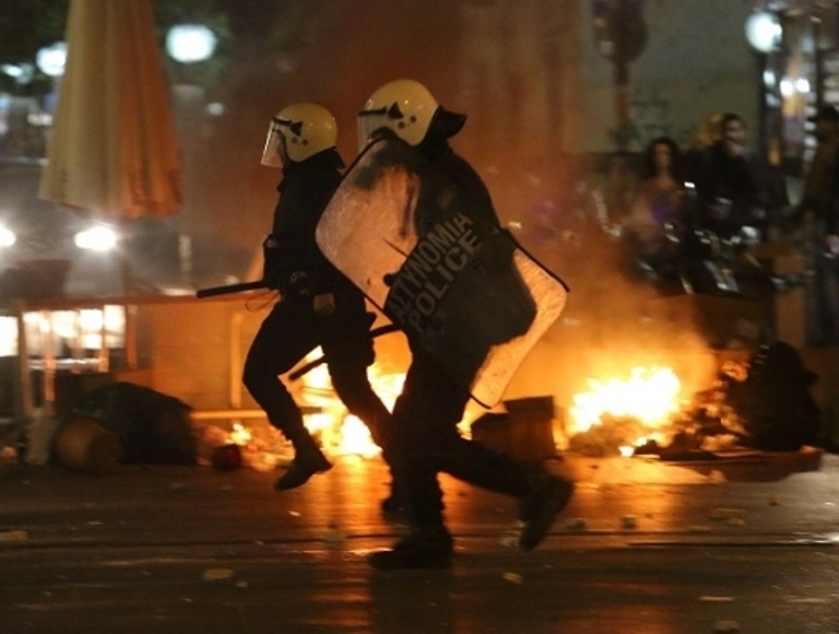 Ένταση και επεισόδια και στα Χανιά