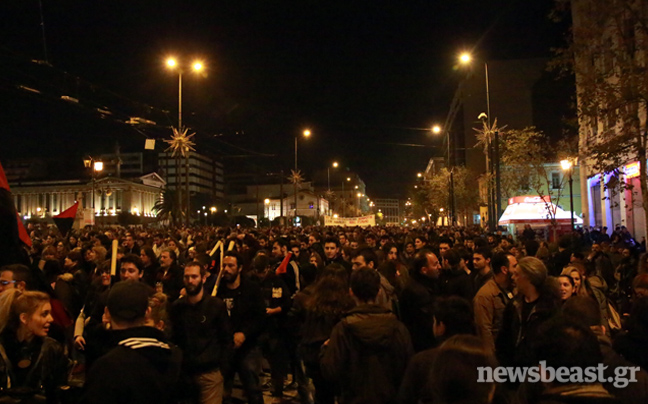 Σε εξέλιξη η πορεία για τον Αλέξη Γρηγορόπουλο