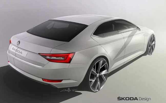 Νέο σκίτσο της Skoda Superb