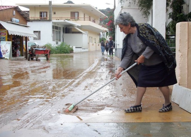 Πλημμυροπαθείς τρεις δήμοι της Κρήτης