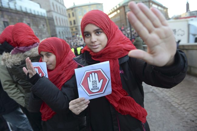 Διαδήλωση κατά της ισλαμοφοβίας στη Σουηδία