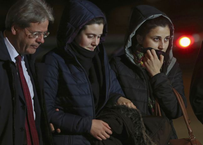 Στη Ρώμη οι Ιταλίδες που είχαν απαχθεί στη Συρία