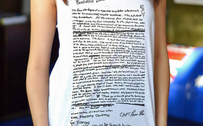 Οργή για τα μπλουζάκια με το σημείωμα αυτοκτονίας του Κέρτ Κομπέιν