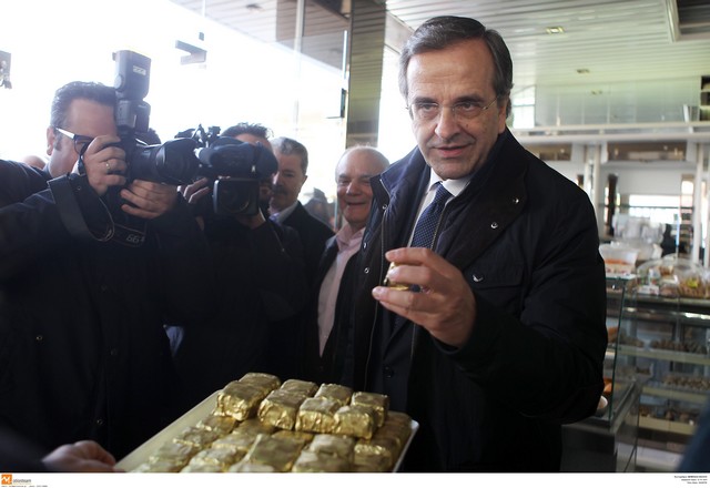 Η περιοδεία Σαμαρά στη Θεσσαλονίκη, τα γλυκά και τα ποιήματα