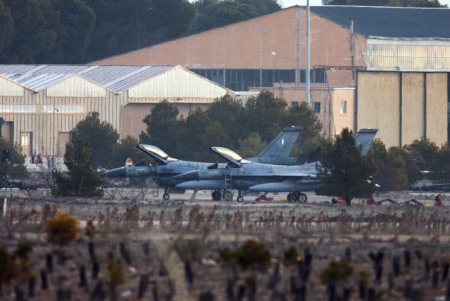 Βλάβη στο σύστημα ελέγχου του F-16 στην Ισπανία