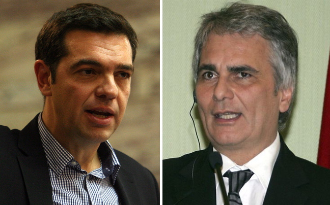 Συνάντηση Τσίπρα με τον αυστριακό καγκελάριο Φάιμαν