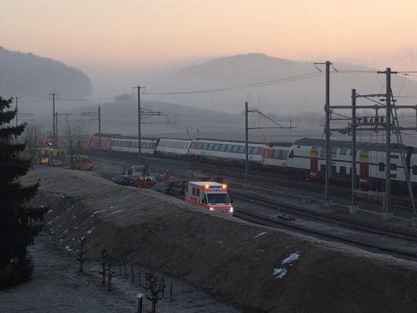 Σύγκρουση τρένων στην Ελβετία