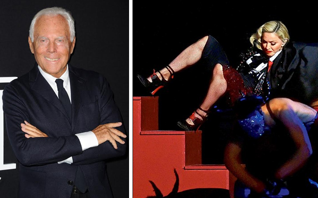 Ο Armani τα «χώνει» στην Madonna για την τούμπα