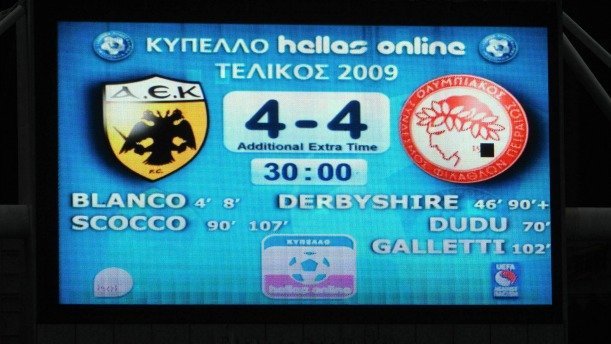 Ο αξέχαστος τελικός Κυπέλλου ΑΕΚ-Ολυμπιακός το 2009