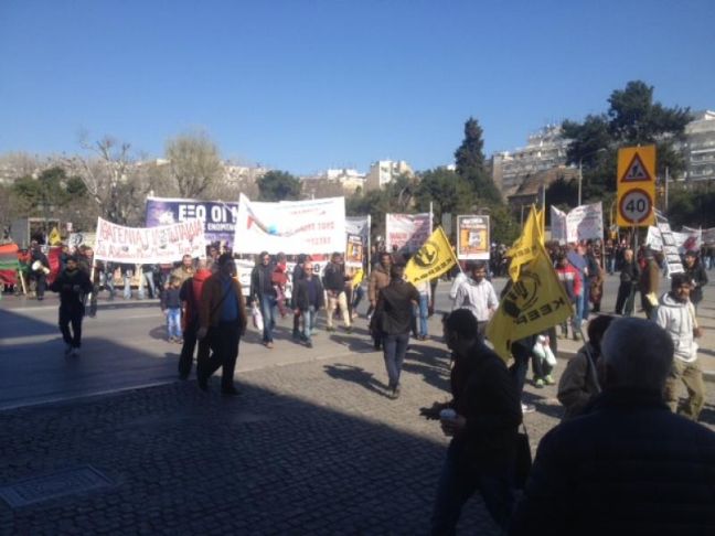 Πορεία αντιρατσιστών στη Θεσσαλονίκη