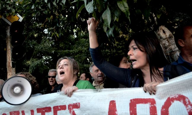 Διαμαρτυρία εκπαιδευτικών για τις μετατάξεις