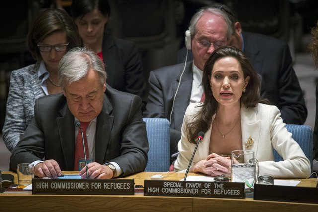Η Τζολί μίλησε στον ΟΗΕ για τον εμφύλιο στη Συρία