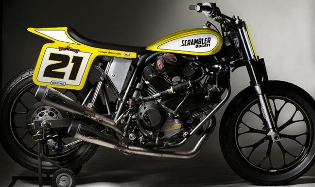 «Περιποιημένο» Ducati Scrambler στη μάχη του Flat Track