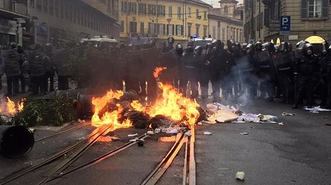 Σφοδρές συγκρούσεις στο Μιλάνο