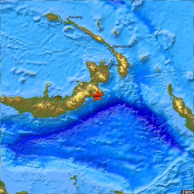 Σεισμική δόνηση 7,4 ρίχτερ στην Παπούα Νέα Γουινέα