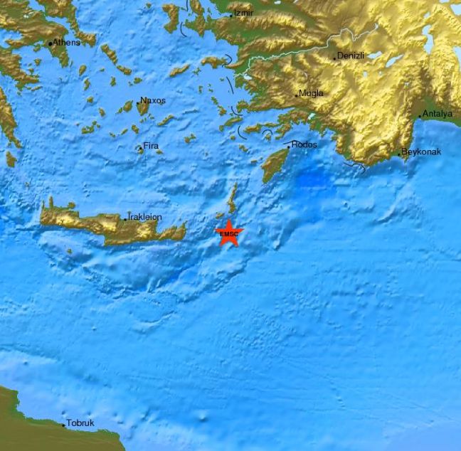 Σεισμός 3,9 ρίχτερ στην Κάρπαθο