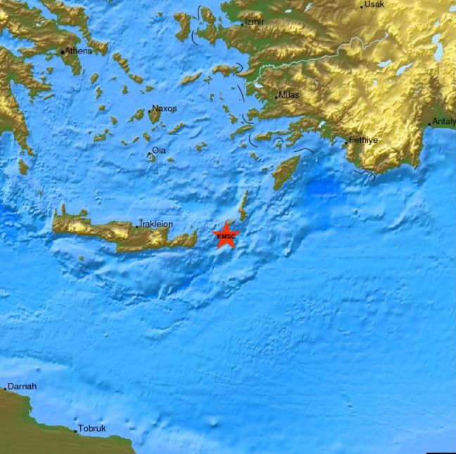 Σεισμός 4,1 ρίχτερ στην Κρήτη