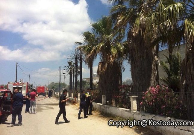 Φωτιά σε ξενοδοχείο στην Κω όπου μένουν μετανάστες