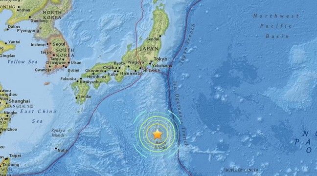 Σεισμός 7,8 Ρίχτερ ανοιχτά της Ιαπωνίας