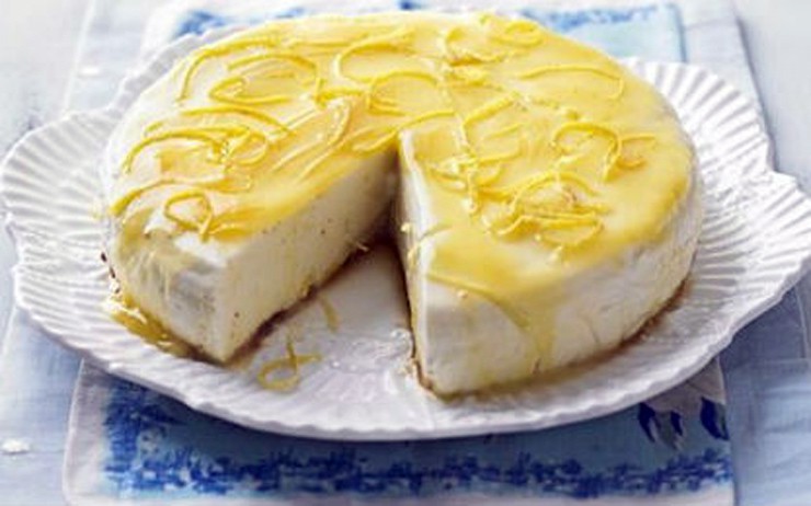 Cheesecake με λεμόνι και μασκαρπόνε