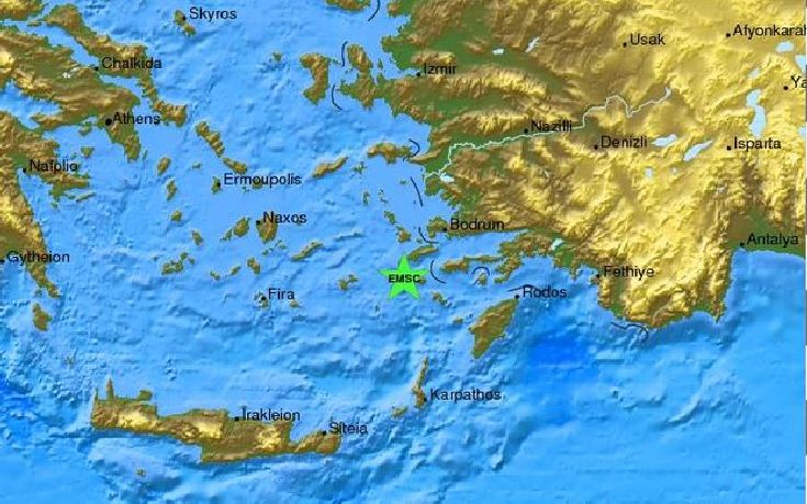 Σεισμός 4,7 Ρίχτερ «ταρακούνησε» τη Νίσυρο