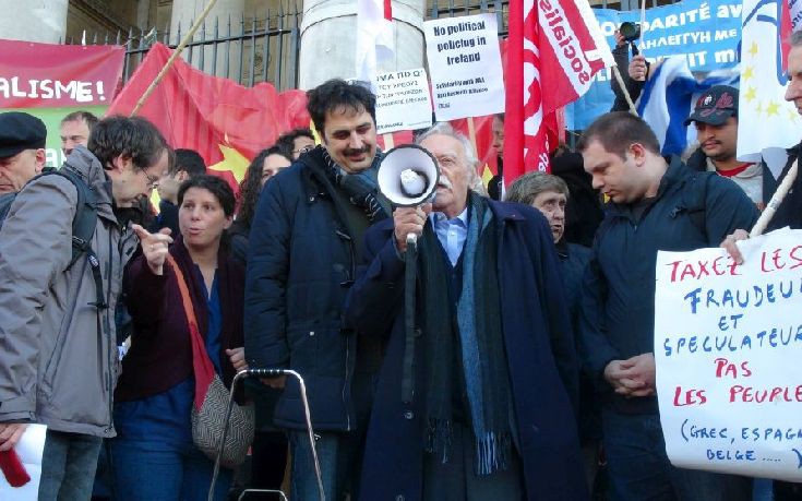 Πορεία αλληλεγγύης για την Ελλάδα στις Βρυξέλλες
