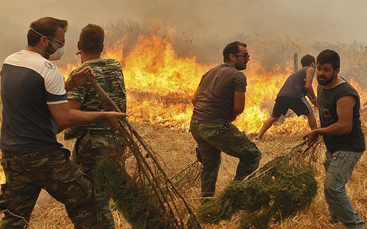 Πύρινη λαίλαπα σε έξι περιοχές της χώρας