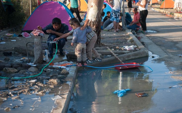 Kara Tepe Camp in Lesbos, Greece.