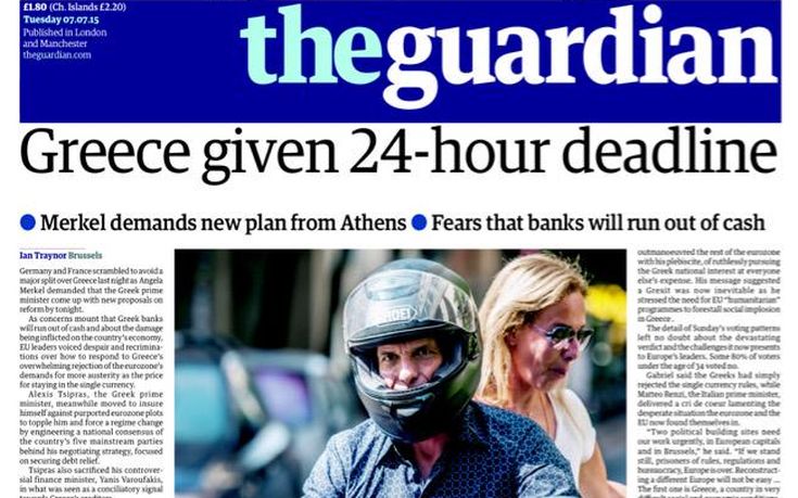 Guardian: Προθεσμία 24 ωρών στην Ελλάδα