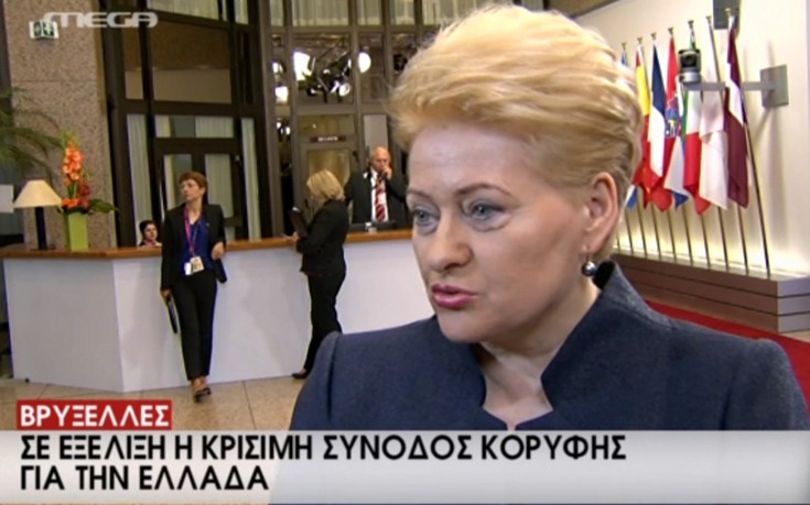 Λιθουανή πρόεδρος: Θέλουμε αξιόπιστες πράξεις, όχι προτάσεις