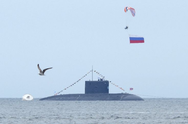 Crew members are seen onboard a Russian submarine during celebrations for Navy Day in the far eastern city of Vladivostok Crew members are seen onboard a Russian submarine during celebrations for Navy Day in the far eastern city of Vladivostok