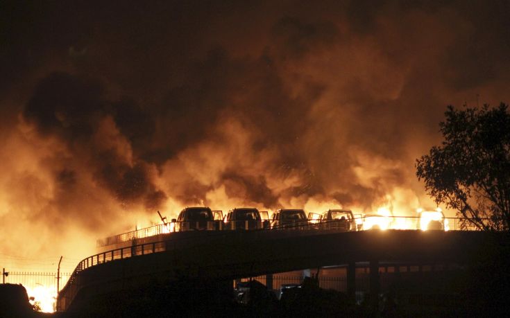 Μακελειό από εκρήξεις σε βιομηχανική ζώνη της πόλης Τιαντζίν στην Κίνα