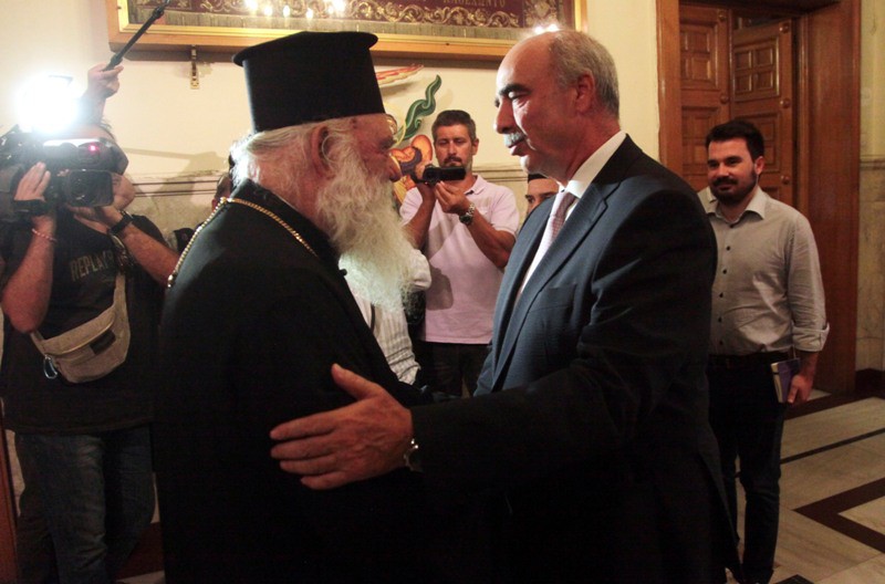 Με τον Αρχιεπίσκοπο Ιερώνυμο συναντήθηκε ο Βαγγέλης Μεϊμαράκης