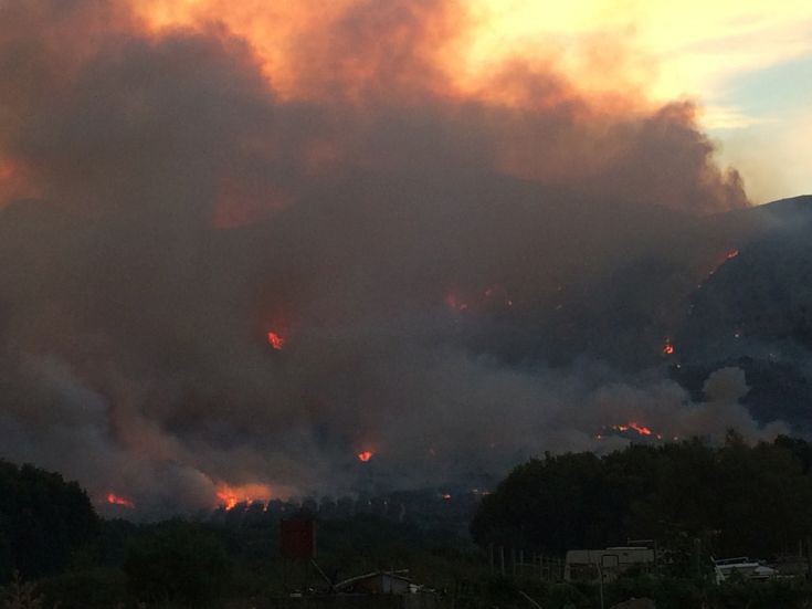 Σε εξέλιξη φωτιά στην Πάλαιρο Αιτωλοακαρνανίας