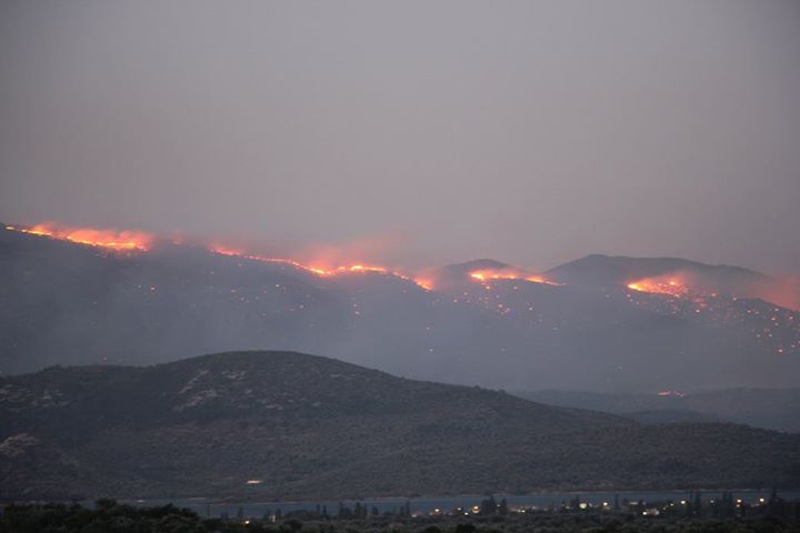 Δείτε βίντεο από την πυρκαγιά στη Μυτιλήνη