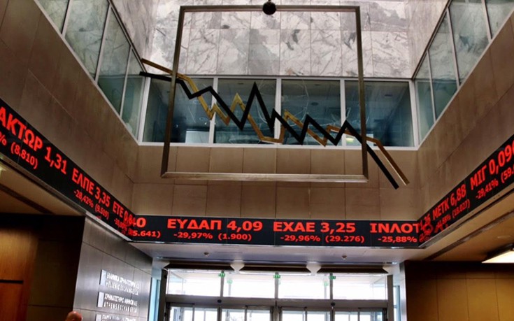 Ισχυρές πιέσεις στο Χρηματιστήριο Αθηνών