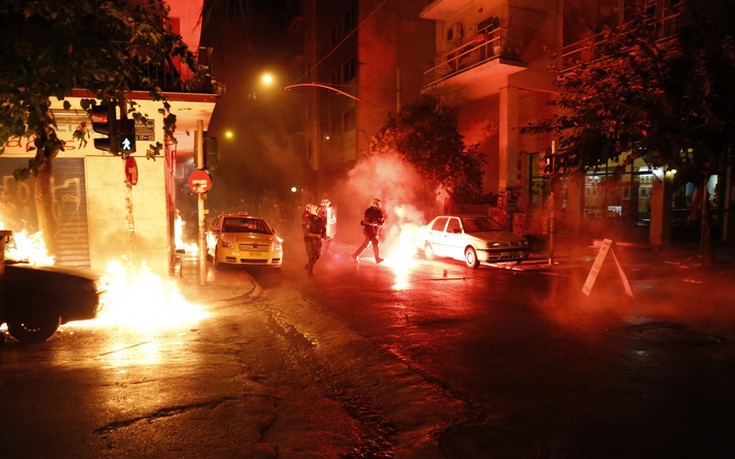 Επτά συλλήψεις για τα επεισόδια στα Εξάρχεια