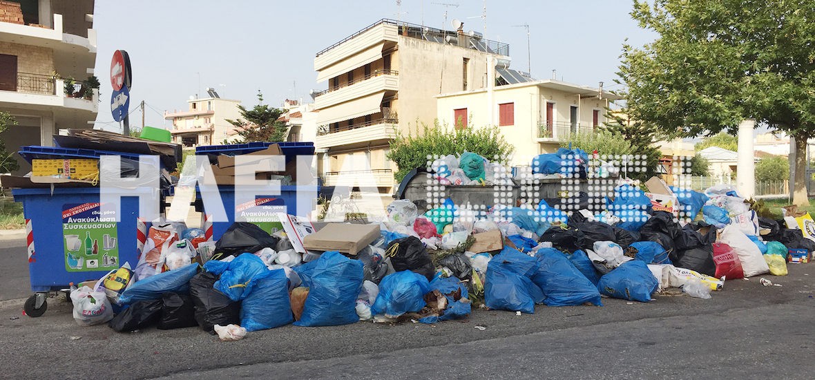 Πνίγεται ξανά ο Πύργος από τα σκουπίδια