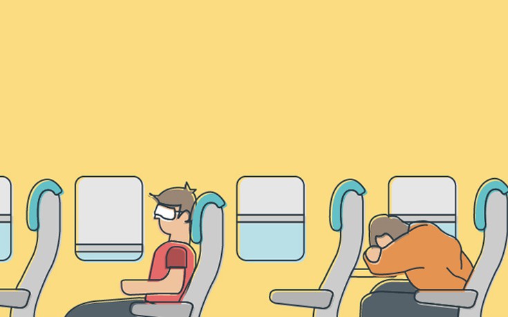Δέκα τρόποι για να κοιμηθείτε σε ένα αεροπλάνο