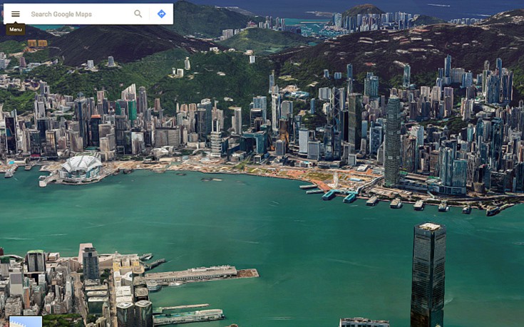«Πετάξτε» πάνω από το Hong Kong με τις εικόνες της Google