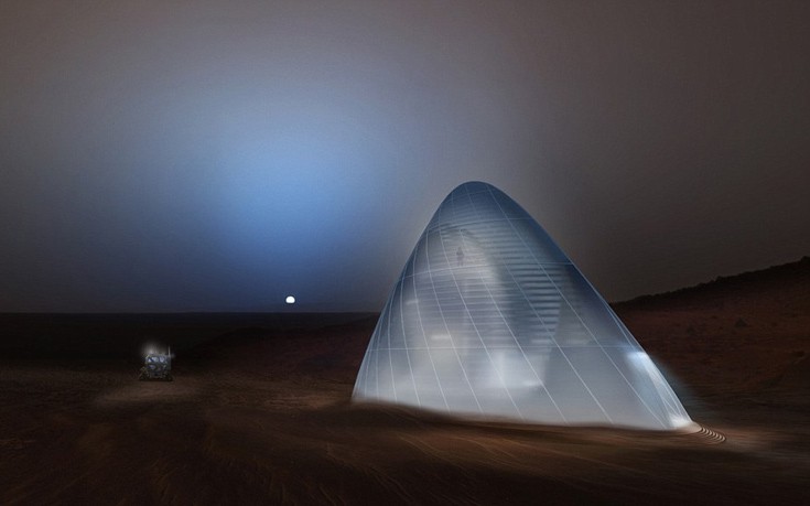 Φουτουριστικό «ιγκλού» σπίτι για τους πρώτους ανθρώπους στον Άρη