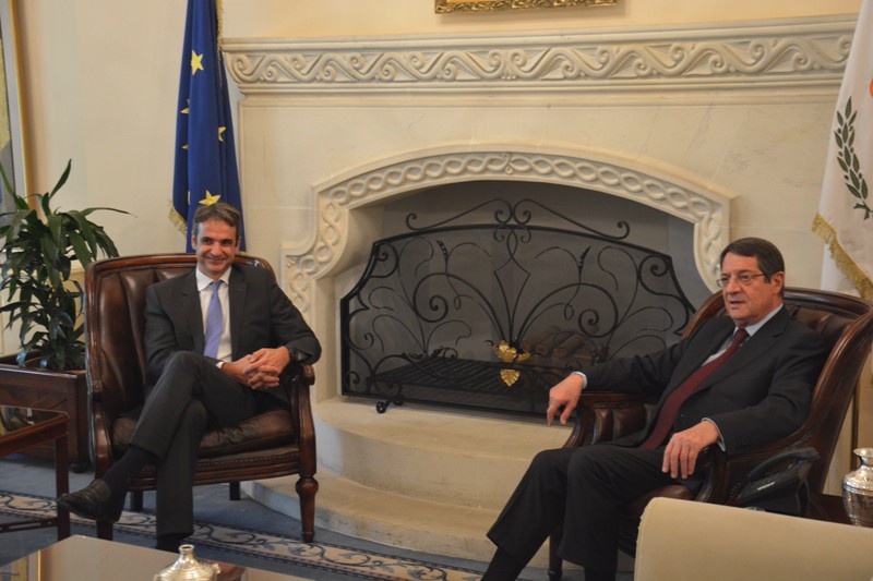 Το Κυπριακό στο επίκεντρο της συνάντησης Μητσοτάκη-Αναστασιάδη