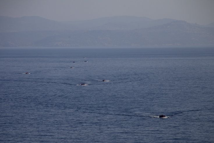 Αυξημένες οι ροές μεταναστών και προσφύγων προς τη Λέσβο