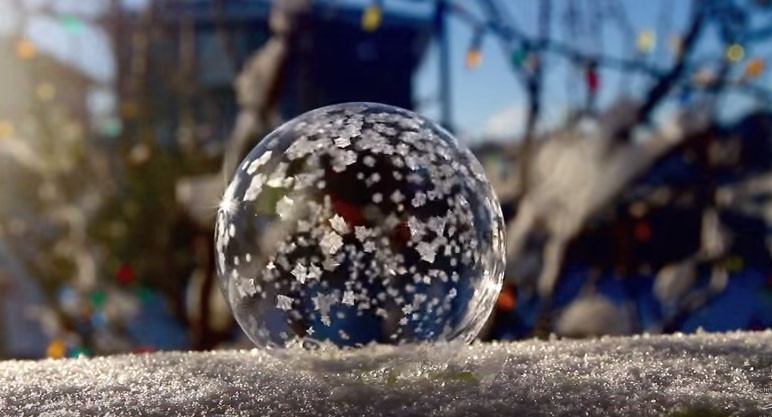 Φούσκες στους -25 βαθμούς Κελσίου